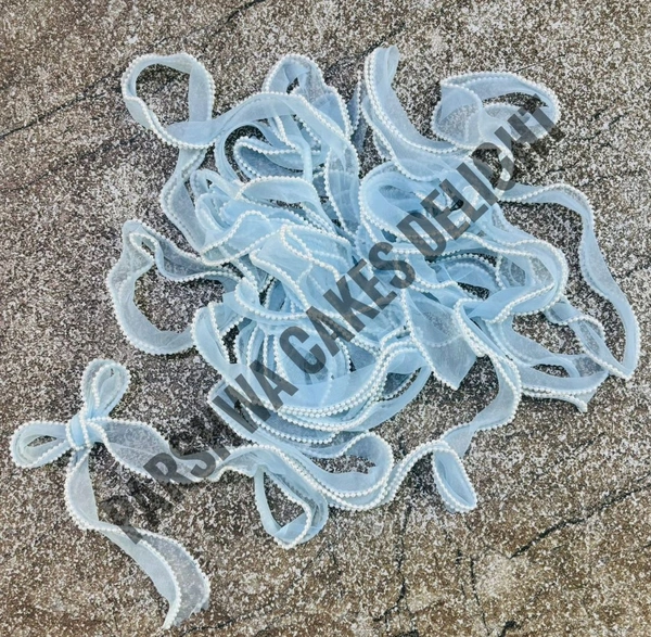 Pearl Organza Ribbon  - Delight 7, 3 Mtr