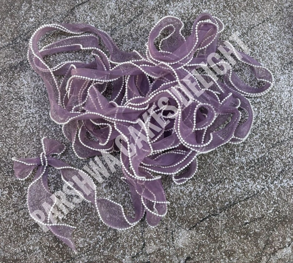 Pearl Organza Ribbon  - Delight 14, 3 Mtr