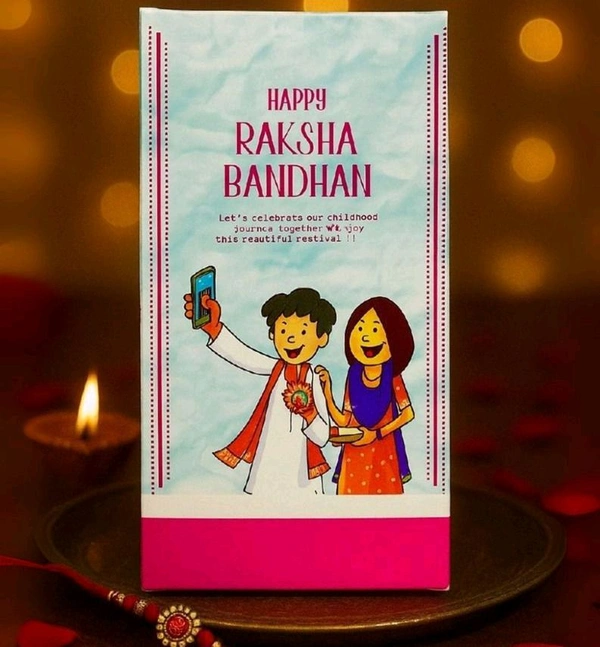 Rakhi Bar Box - 10 Pcs Pack, Delight 1, 6.5*3.4*1 Inch