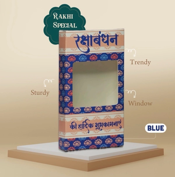 Rakhi Bar Box - Delight 2, 10 Pcs Pack, 6.5*3.4*1 Inch
