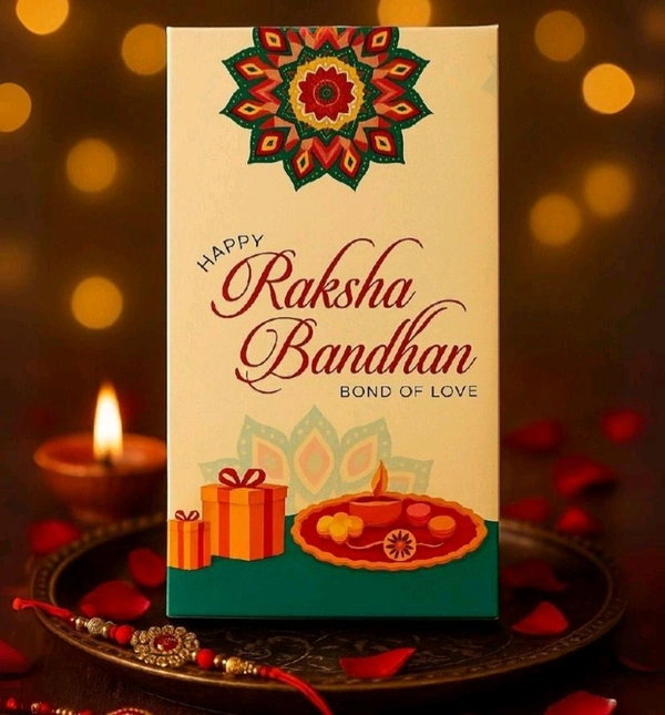 Rakhi Bar Box - Delight 4, 10 Pcs Pack, 6.5*3.4*1 Inch