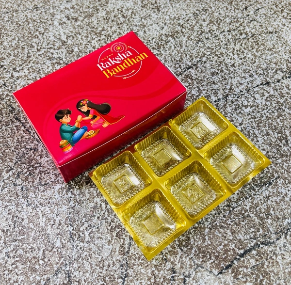 Rakhi Chocolate Box - Delight 2, 10 Pcs Pack, 6 Cavity