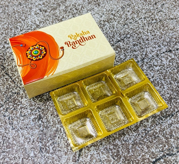 Rakhi Chocolate Box - Delight 4, 10 Pcs Pack, 6 Cavity