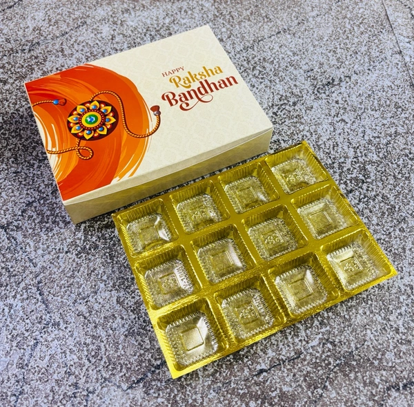 Rakhi Chocolate Box - Delight 1, 10 Pcs Pack, 12 Cavity