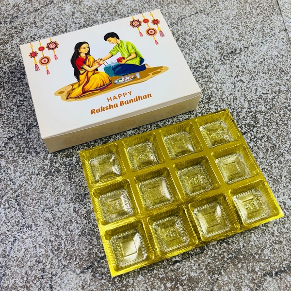 Rakhi Chocolate Box - Delight 2, 10 Pcs Pack, 12 Cavity