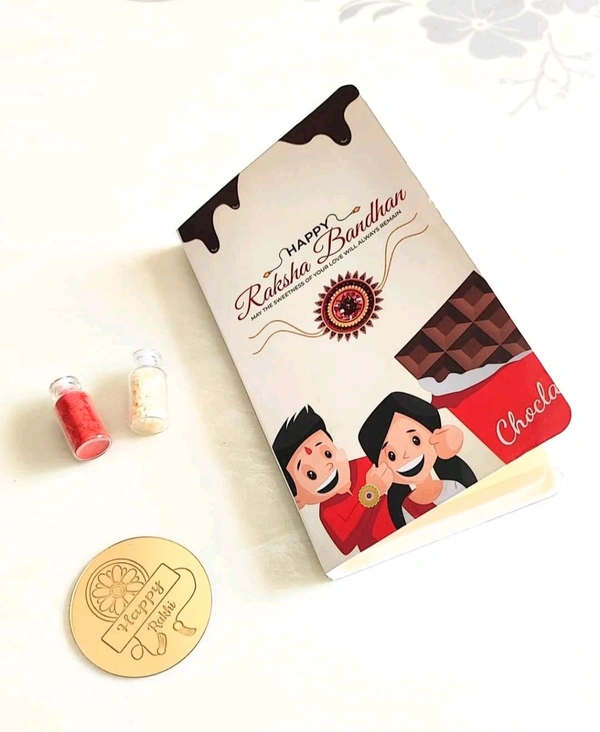 Rakhi Bar Book - Brown, Delight 1, 10 Pcs Pack