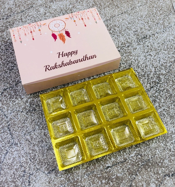 Rakhi Chocolate Box - Delight 5, 10 Pcs Pack, 12 Cavity