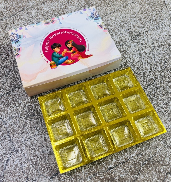 Rakhi Chocolate Box - Delight 6, 10 Pcs Pack, 12 Cavity