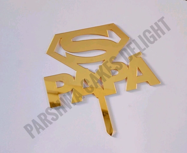 ACRYLIC TOPPER N - 220 Papa, Gold, 220