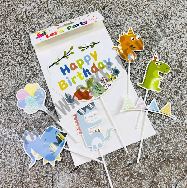 Imported Paper Theme Topper  - Dinasour