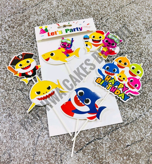 Imported Paper Theme Topper  - Baby Shark
