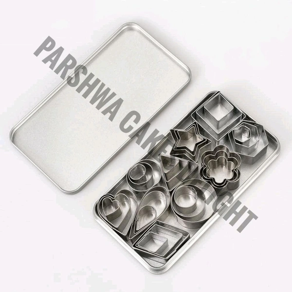 Steel Cookie Cutter Box - 30 Pcs