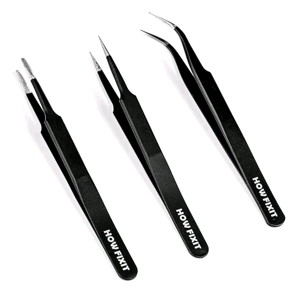 3 Pcs Tweezer Set