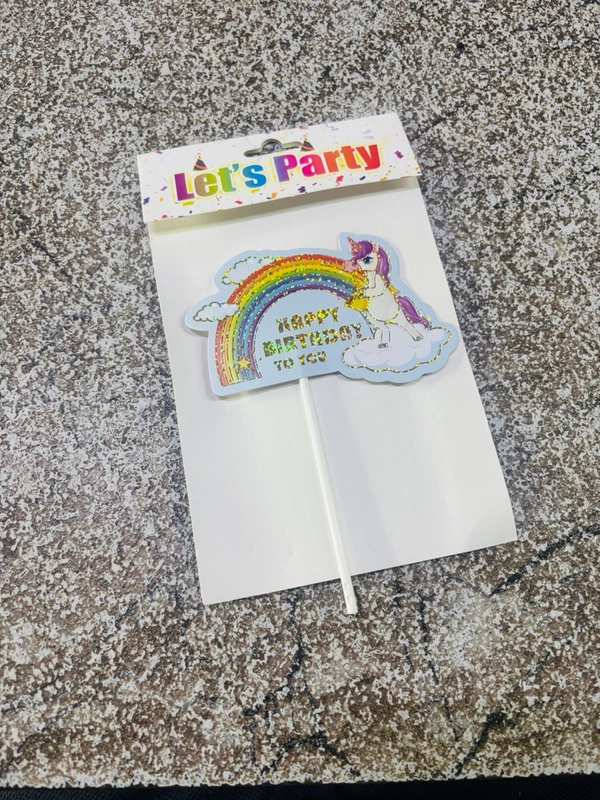 Rainbow Topper For Cake - Delight 8, 1 Pc