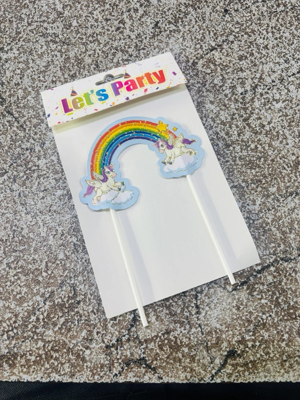Rainbow Topper For Cake - Delight 9, 1 Pc