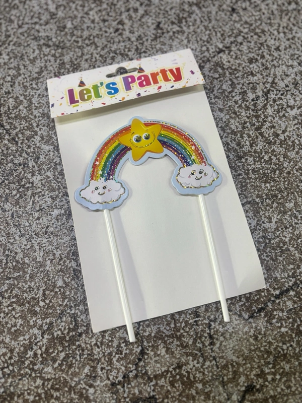 Rainbow Topper For Cake - Delight 10, 1 Pc