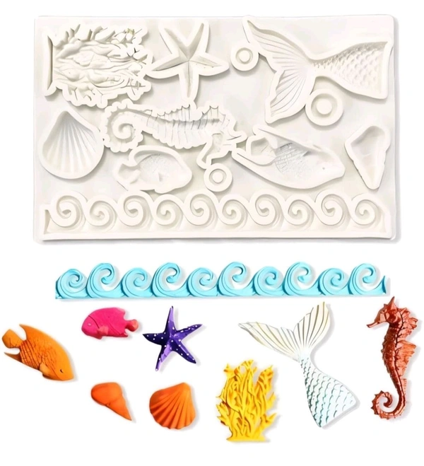 Sea Life Fondant Mould - 1 Pc