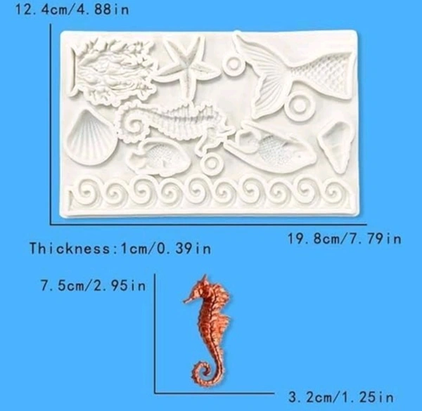 Sea Life Fondant Mould - 1 Pc