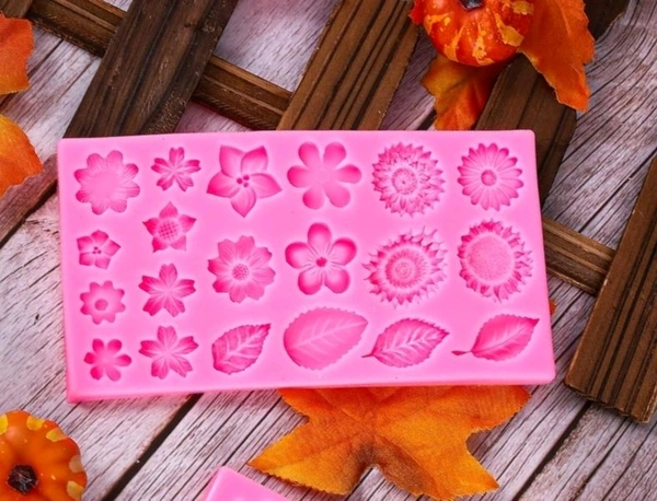 Flower Fondant Mould - 20 Designs