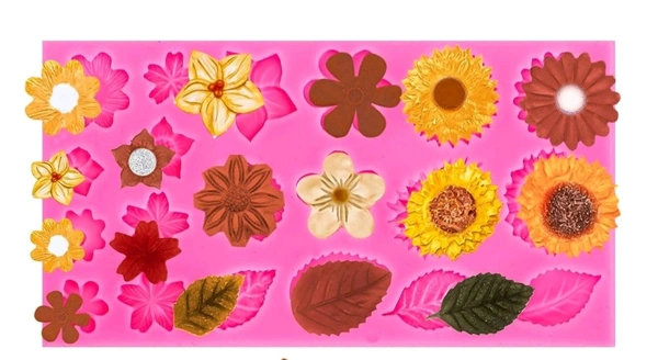 Flower Fondant Mould - 20 Designs