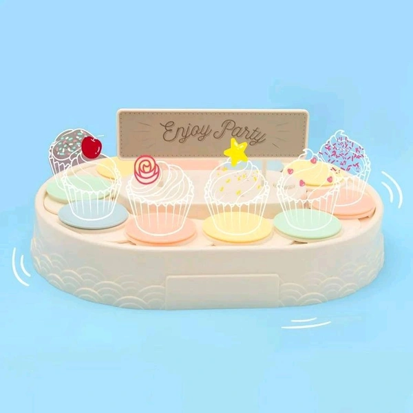 360 Degree Rotating Cupcake Stand - 10PC Cupcake