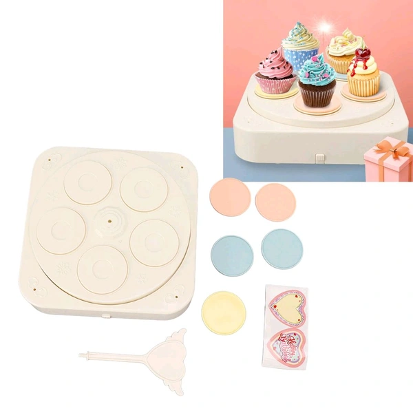 360 Degree Rotating Cupcake Stand - 5PC Cupcake
