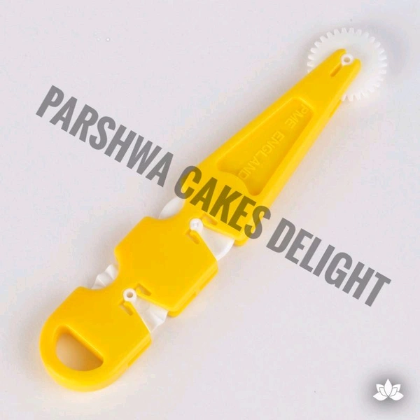 Fondant Cutter & Embosser Yellow  - 1 Pc