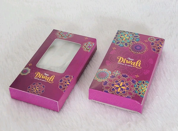 Diwali Kunafa / Multipurpose Chocolate Bar Box - Purple, 10 Pcs Pack, 6.5x3.5x1" inch