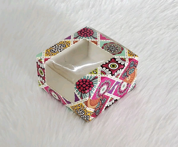 Mandala Brownie Box - 10 PcS Pack, One Brownie 3*3*1.75 Inches