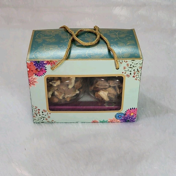 Diwali Festive Gift Hamper Box - 10 Pcs Pack, 7*4*5 Inches, Green Floral