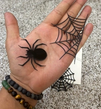 Acrylic Spiderman Theme Set - Black, 5 Pcs