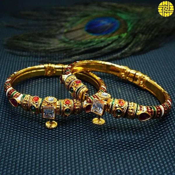 High Gold Plating Designer Bangles Hmb 009a