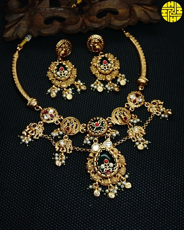 Elegant Look Heritage Necklace Set - shn-84