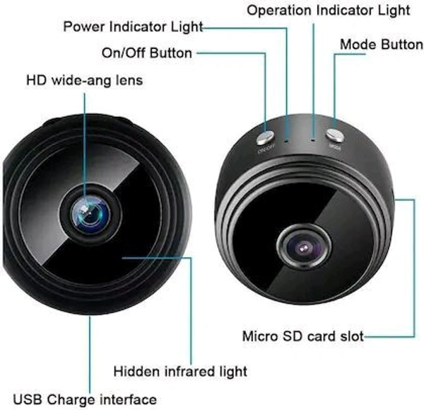 WiFi HD Wireless Portable Device Security Camera with Night Vision