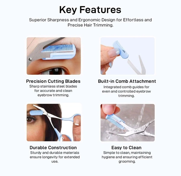 Non Electrical Eyebrow Scissors