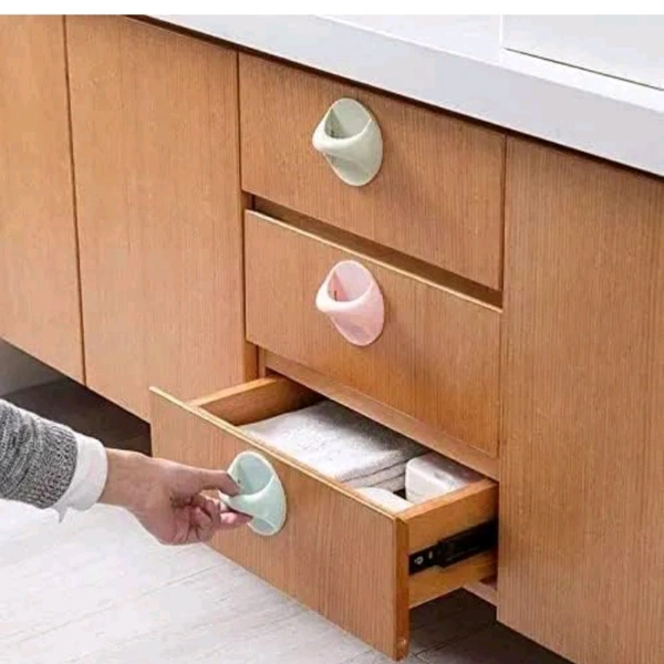 Self Adhesive Plastic Handles Peel and Stick Pull knob for Sliding Door