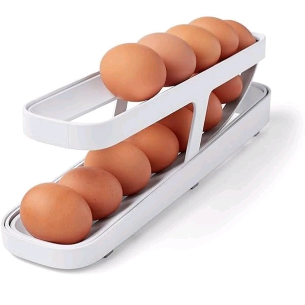 Automatic Rolling Plastic Egg Dispenser Holder