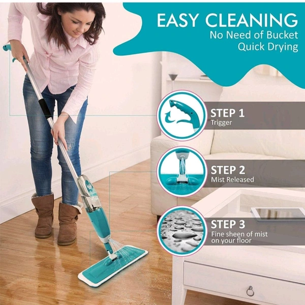 Multifunctional Microfiber Floor Cleaning Healthy Spray Mop with Removable Washable Cleaning Pad