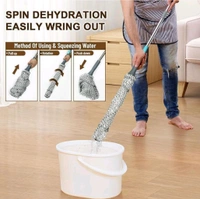 2 in 1 Dehydrated Floor Cleaning Mop || Self-Wringing Floor Mop || 360 Rotatable Adjustable Cleaning Mop