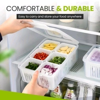 Food Storage Box With Lid and 6 Compartments