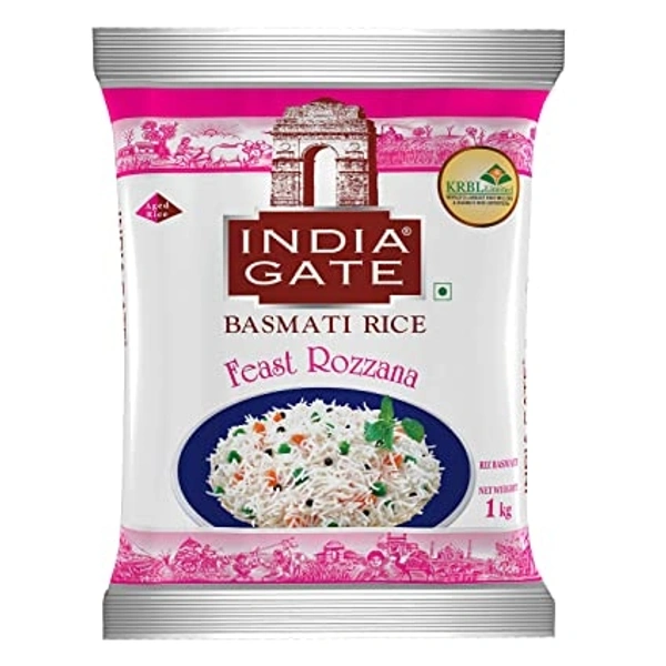 India Gate Basmati Rozana Rice + Rajdhani Masoor Malka 
