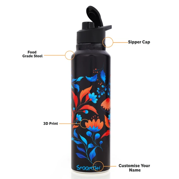 Stainless Steel Water Bottle (304-Food Grade) - Plain Steel