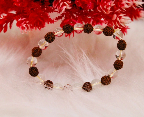 Rudraksha Crystal Bracelet