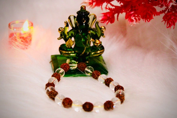 Rudraksha Crystal Bracelet