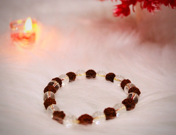 Rudraksha Crystal Bracelet