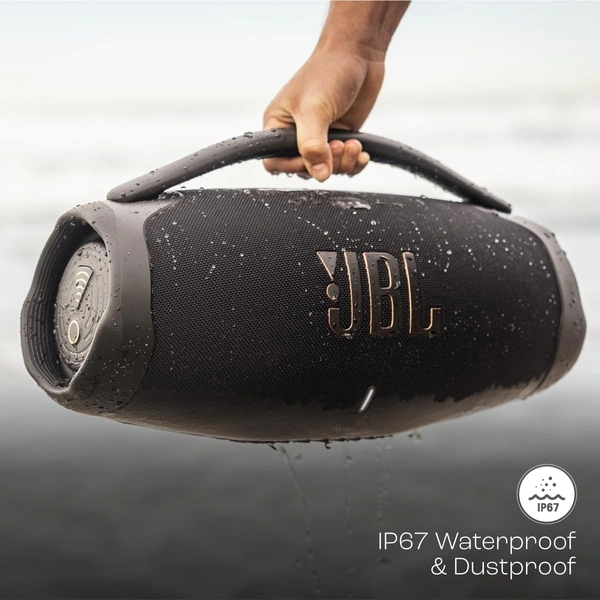 JBL Boombox3 WiFi, Deep Bass, 24H Playtime,BuiltIn Powerbank, IP67, Alexa 180 W Bluetooth Speaker  (Black, Stereo Channel) - Black