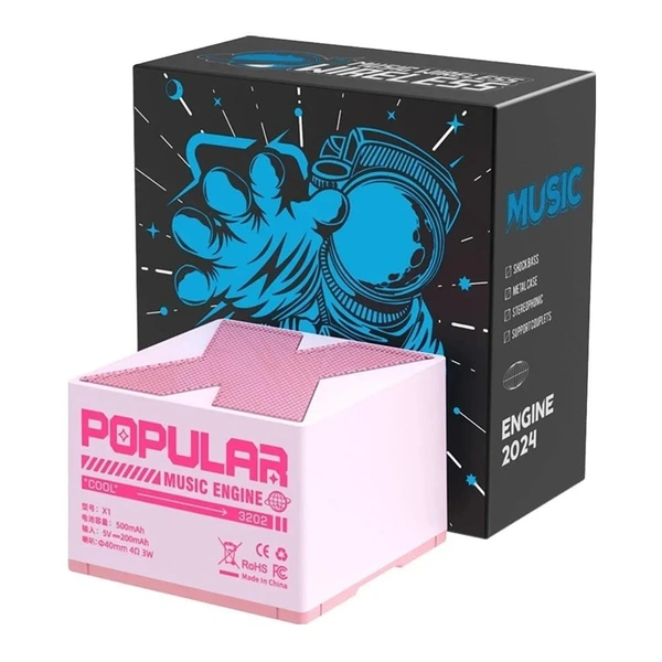 X1 Premium Quality Mini Speaker  - Pink