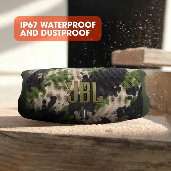 JBL Charge 5, Wireless Portable Bluetooth Speaker Pro Sound, 20 Hrs Playtime, Powerful Bass Radiators, Built-in 7500mAh Powerbank, PartyBoost, IP67 Water & Dustproof - Combo