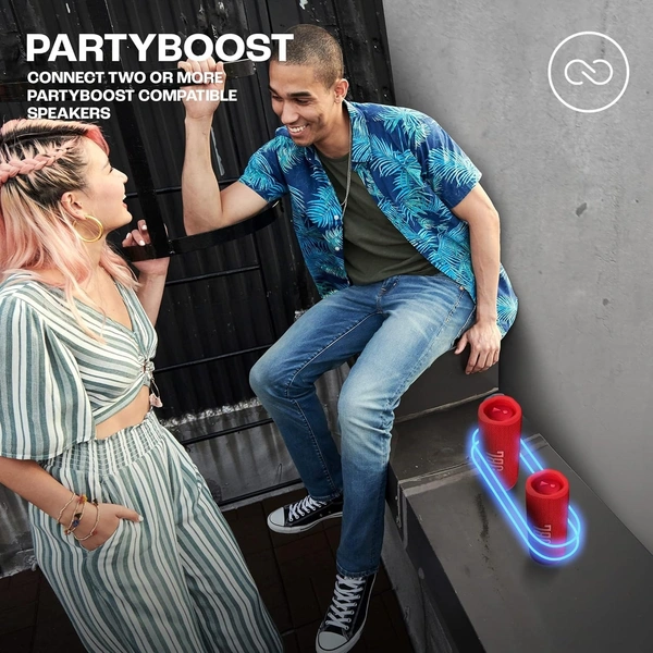JBL Flip 6 - Portable Bluetooth Speaker, Powerful Sound and deep bass, IPX7 Waterproof, 12 Hours of Playtime, PartyBoost for Multiple Speaker Pairing for Home, Outdoor and Travel - Red