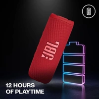 JBL Flip 6 - Portable Bluetooth Speaker, Powerful Sound and deep bass, IPX7 Waterproof, 12 Hours of Playtime, PartyBoost for Multiple Speaker Pairing for Home, Outdoor and Travel - Red